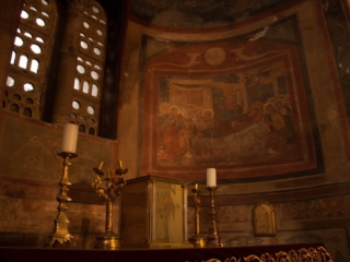 | Navata di Sinistra| Affresco della dormizione di Maria