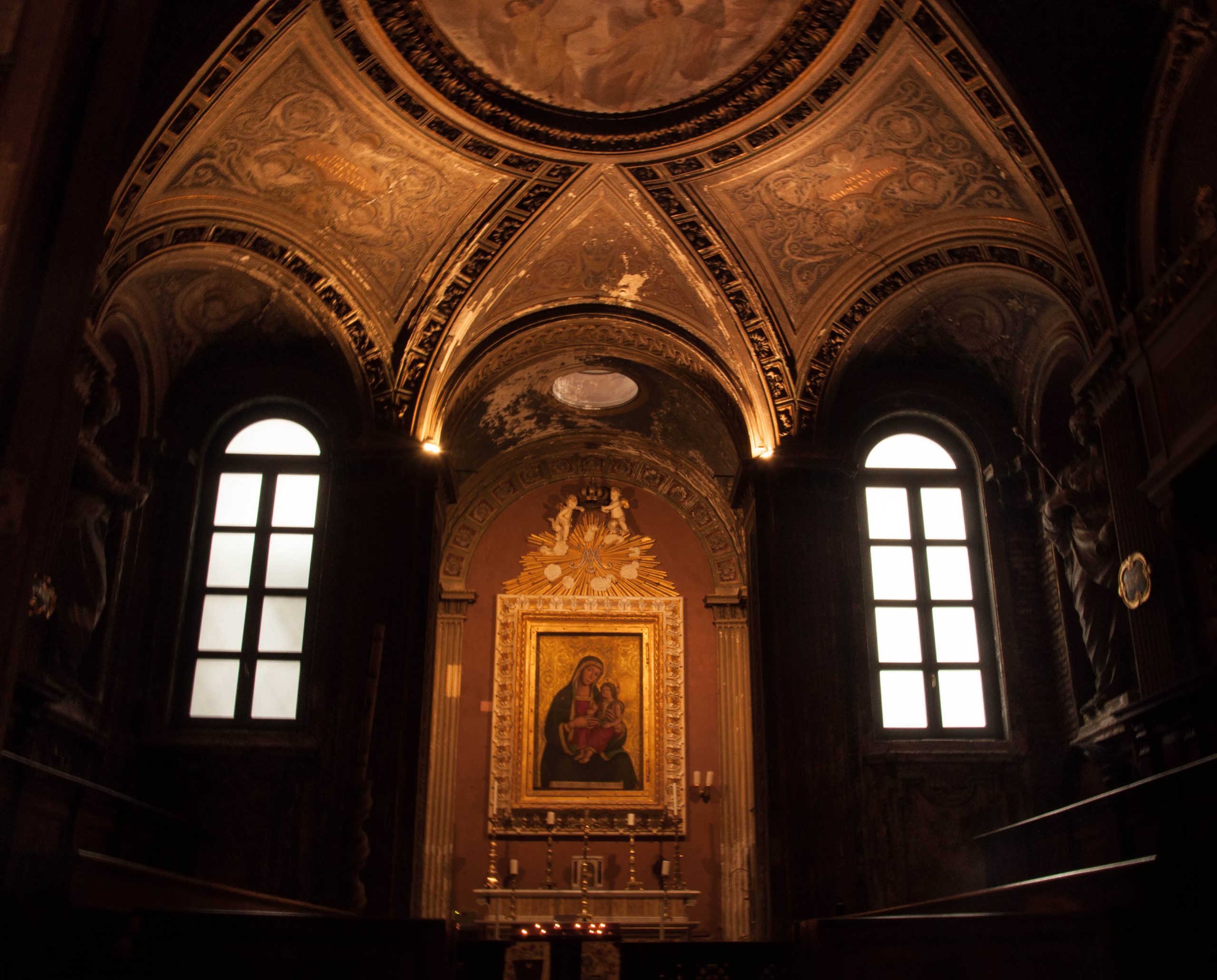 la Thotokos nel Coro Invernale della Basilica di Santa Maria in Cosmedin
