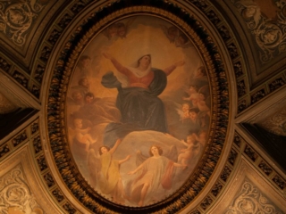 la Vergine Maria nel Coro Invernale della Basilica di Santa Maria in Cosmedin