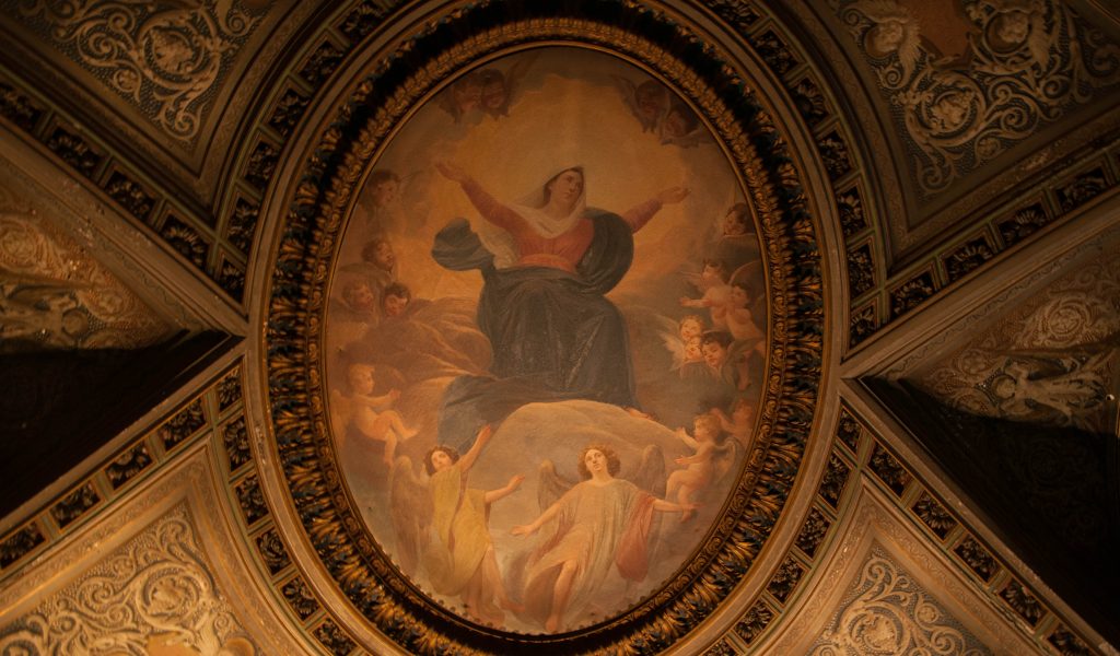 la Vergine Maria nel Coro Invernale della Basilica di Santa Maria in Cosmedin