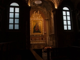 La Theotokos nel Coro invernale della Basilica di Santa Maria in Cosmedin
