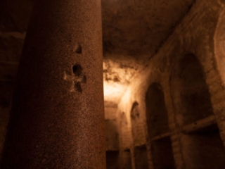 Colonna nella Cripta di Santa Cirilla della Basilica Minore di Santa Maria in Cosmedin